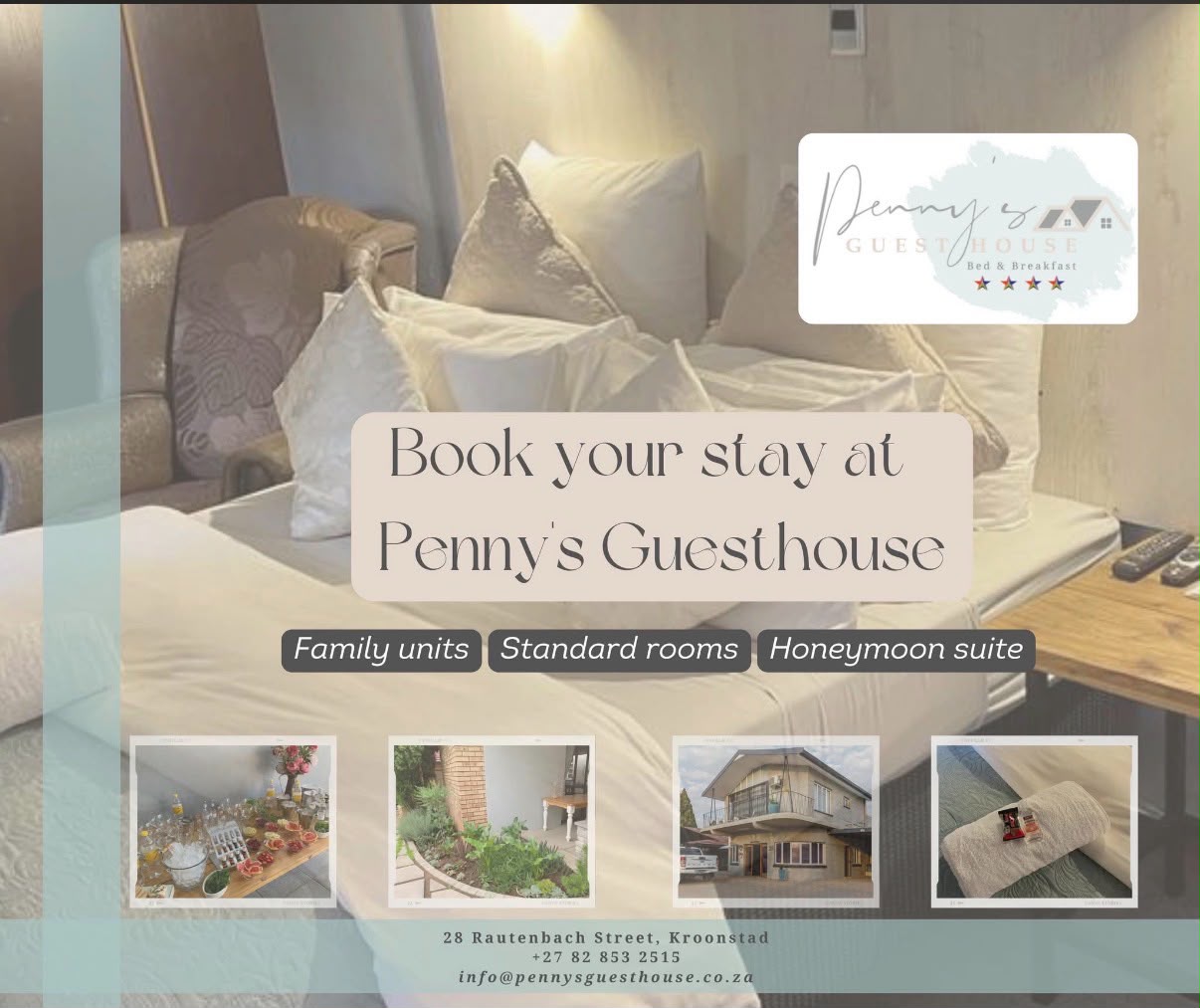 Luxury Rooms at Penny's Guesthouse Kroonstad
